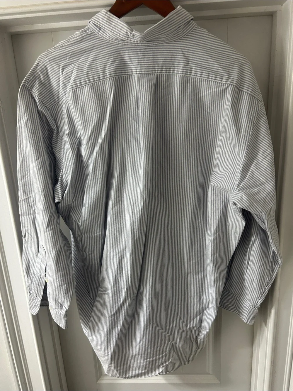 Polo by Ralph Lauren Light Blue and White Striped Button-Down Shirt